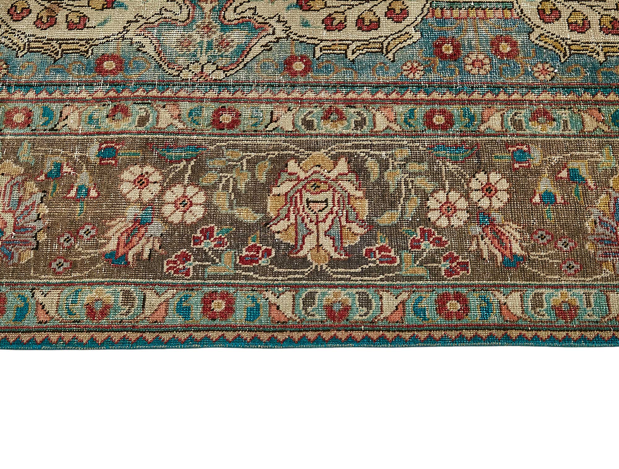 10x13 Beige Vintage Large Area Rug - 49747
