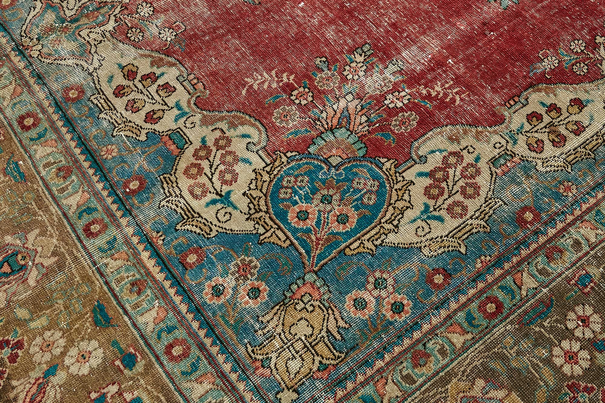 10x13 Beige Vintage Large Area Rug - 49747
