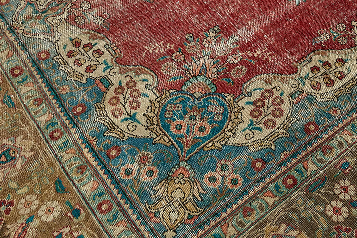 10x13 Beige Vintage Large Area Rug - 49747