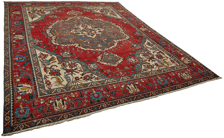 10x12 Red Vintage Large Area Rug - 49748