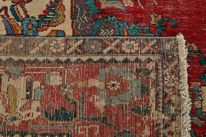 10x12 Red Vintage Large Area Rug - 49748