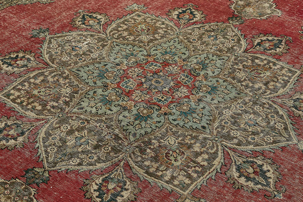 10x13 Beige Vintage Large Area Rug - 49751