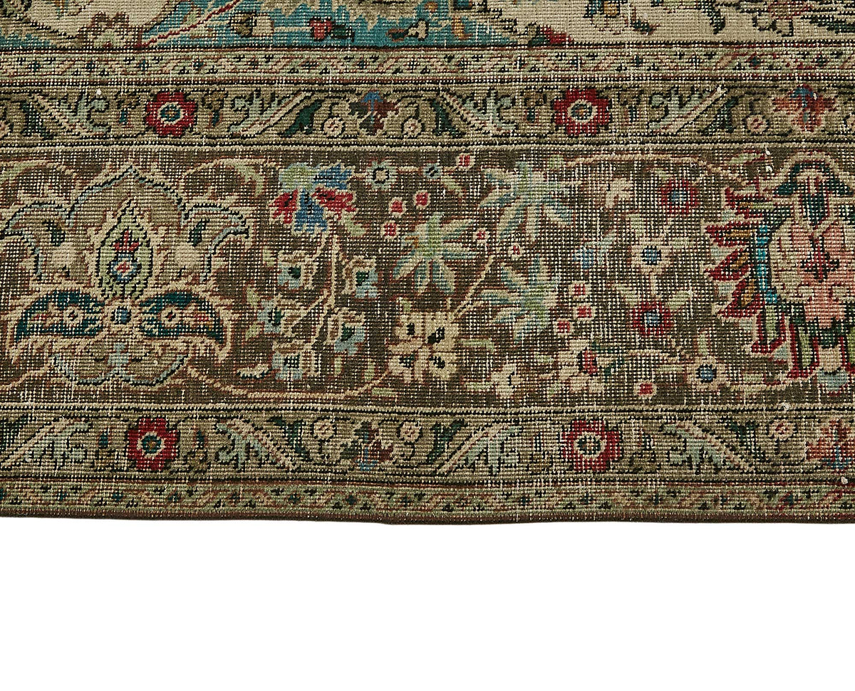 10x13 Beige Vintage Large Area Rug - 49751