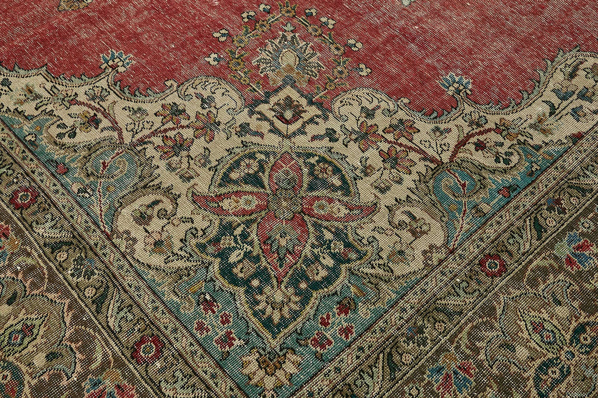 10x13 Beige Vintage Large Area Rug - 49751