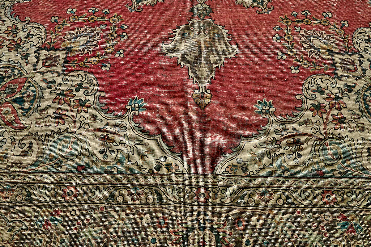 10x13 Beige Vintage Large Area Rug - 49751