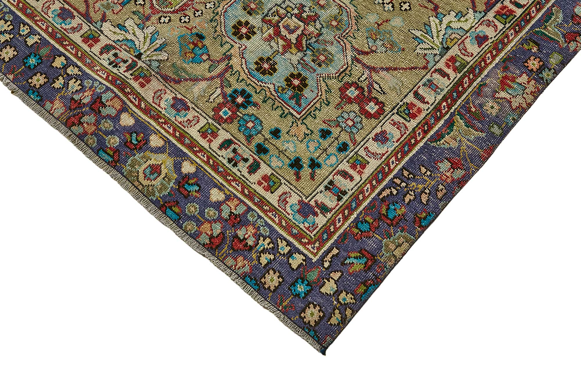 8x11 Beige Vintage Large Area Rug - 49752