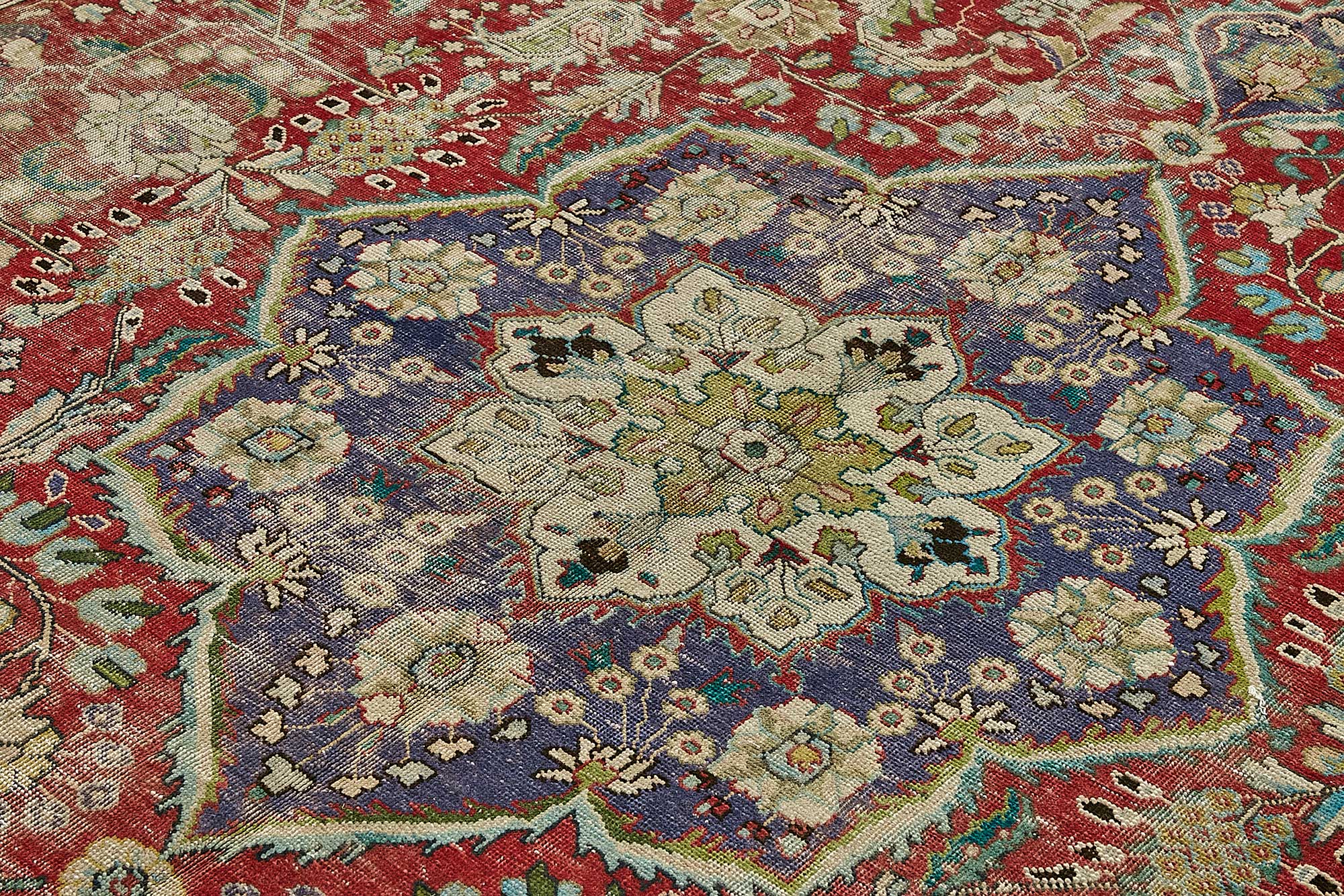 8x11 Beige Vintage Large Area Rug - 49752