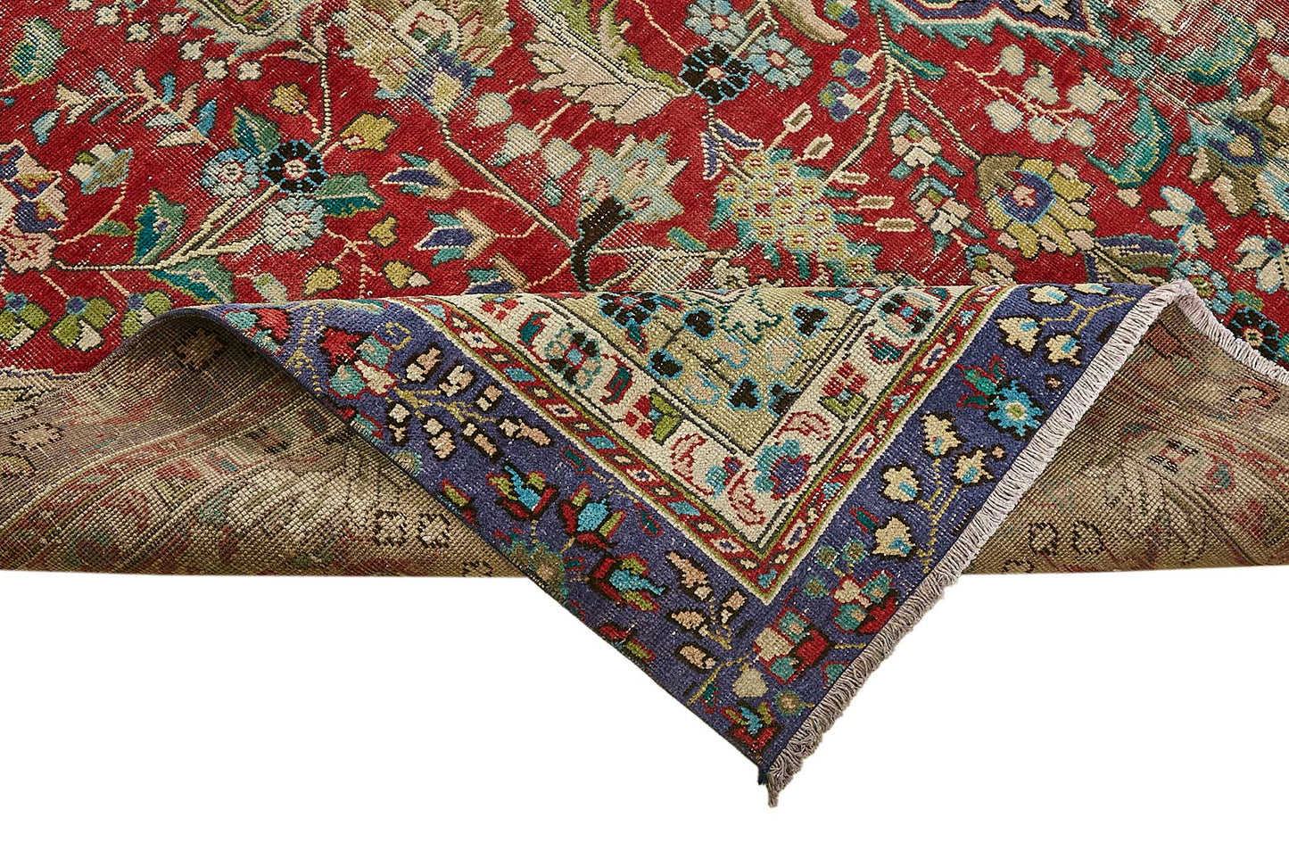 8x11 Beige Vintage Large Area Rug - 49752