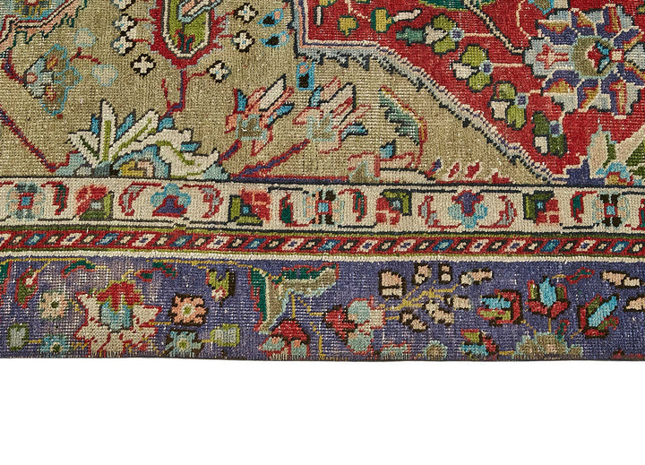 8x11 Beige Vintage Large Area Rug - 49752