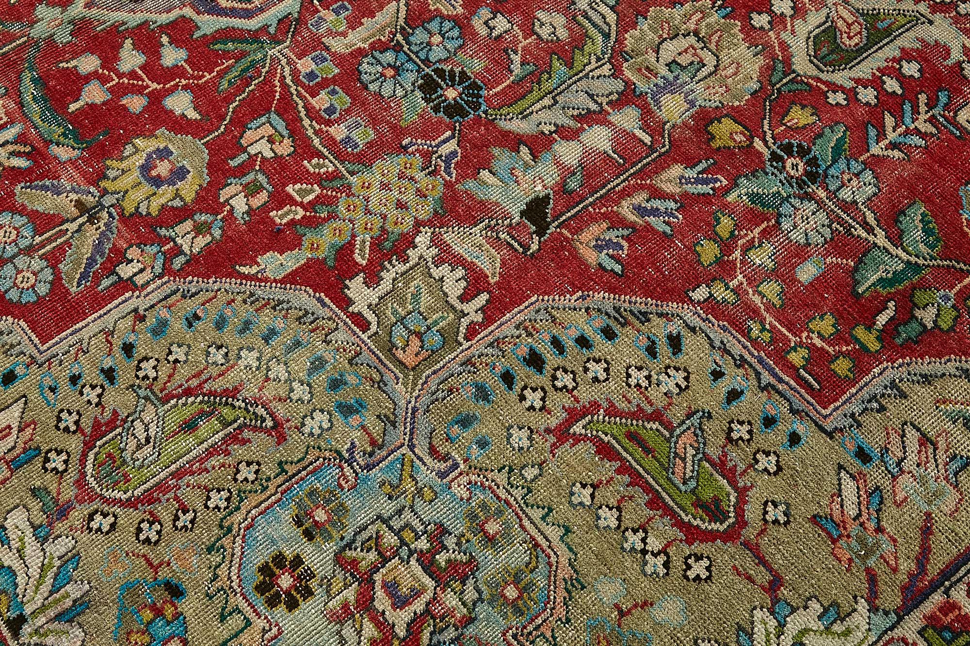 8x11 Beige Vintage Large Area Rug - 49752