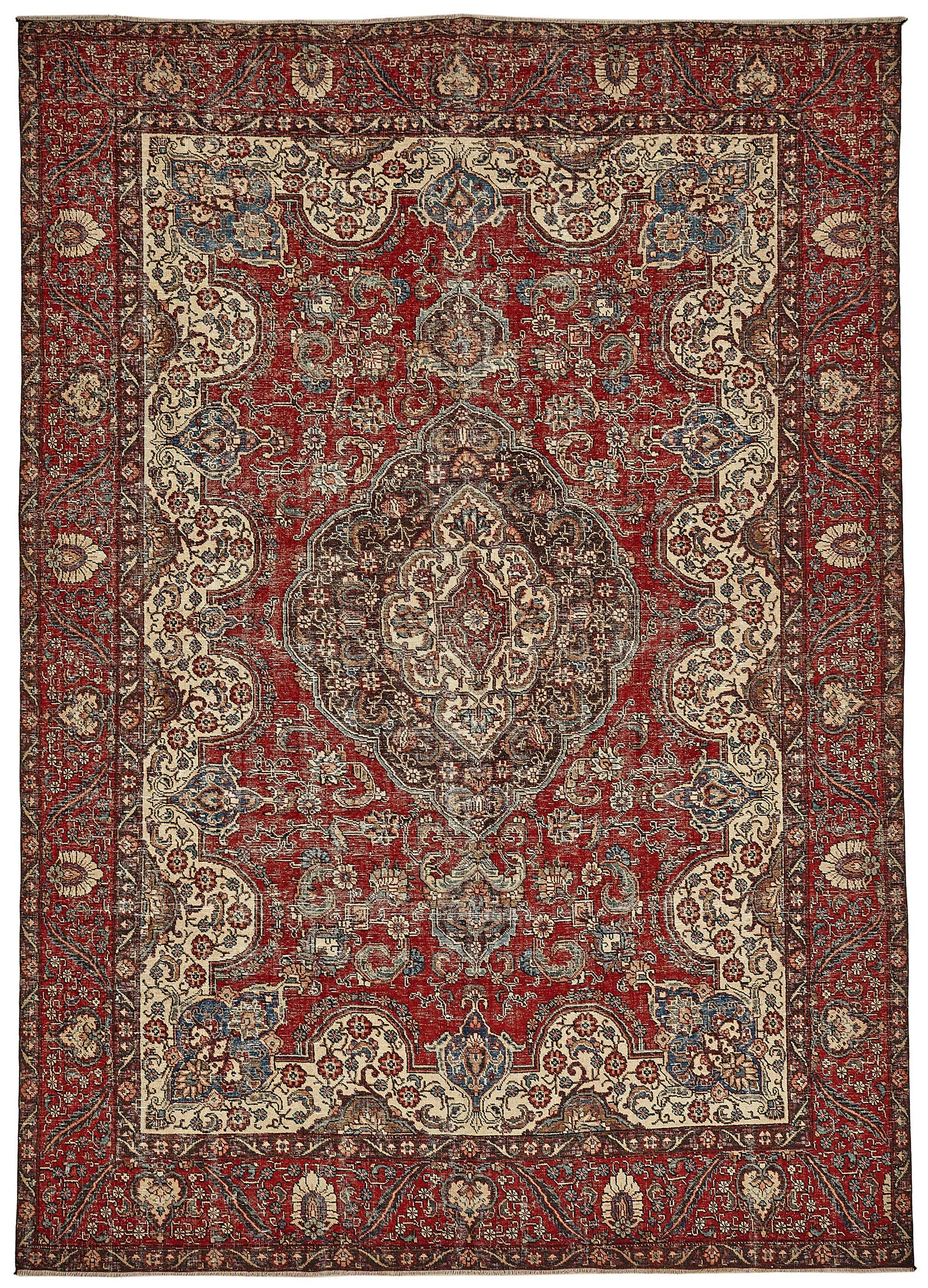 9x12 Red Vintage Large Area Rug - 49753