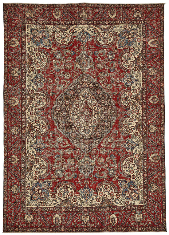 9x12 Red Vintage Large Area Rug - 49753