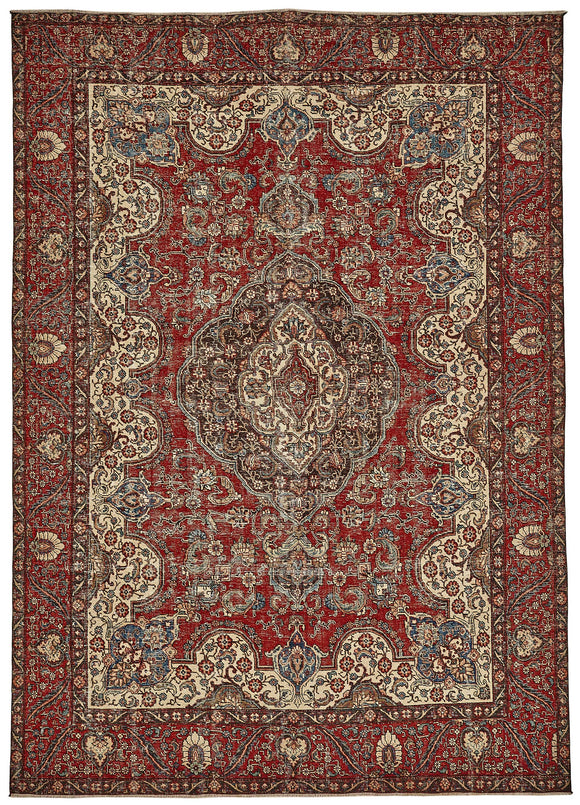 9x12 Red Vintage Large Area Rug - 49753