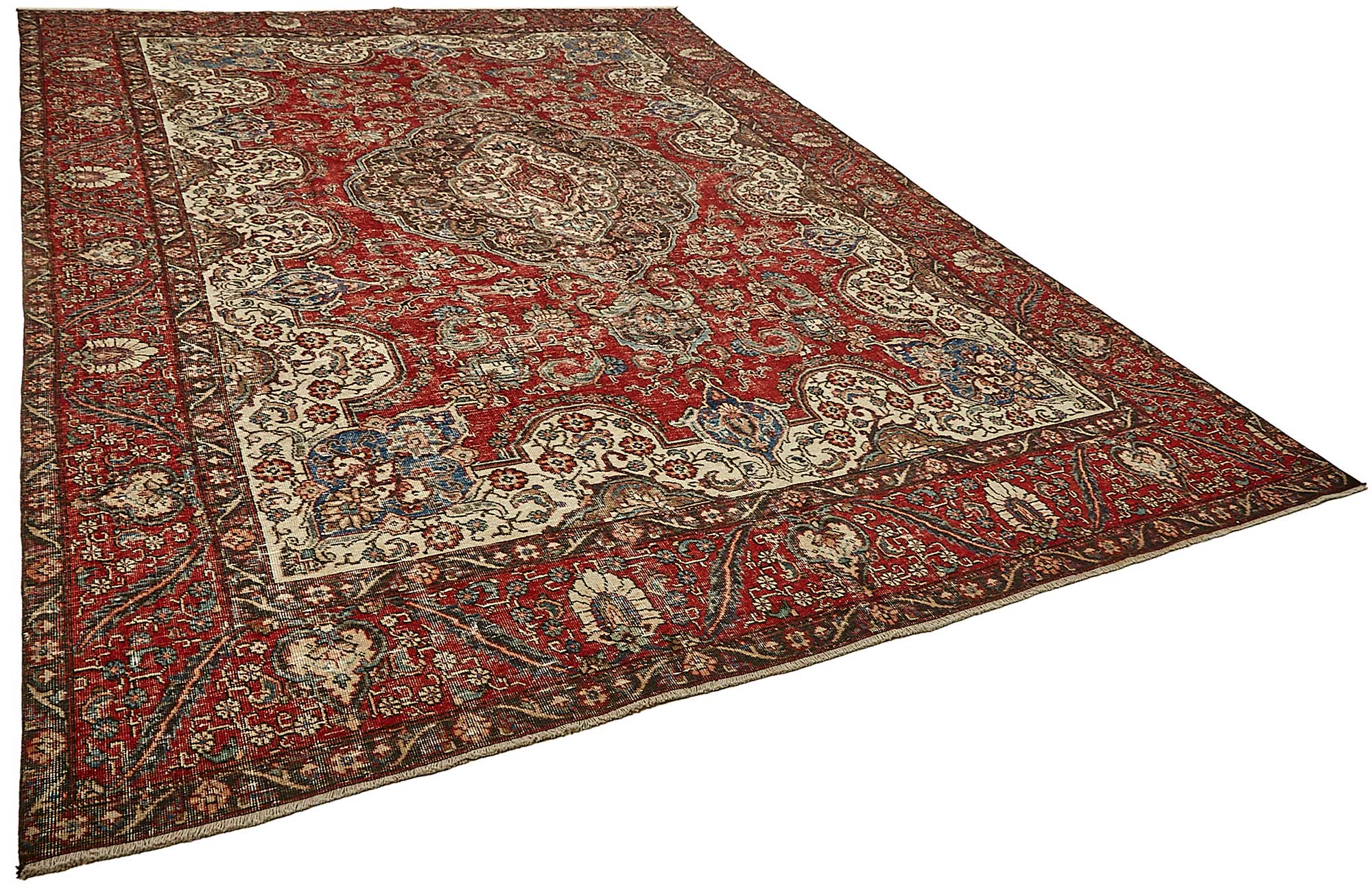9x12 Red Vintage Large Area Rug - 49753