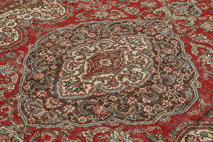 9x12 Red Vintage Large Area Rug - 49753