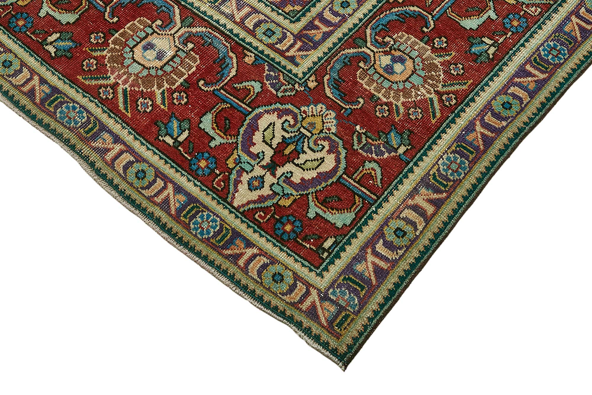 10x13 Red Vintage Large Area Rug - 49754