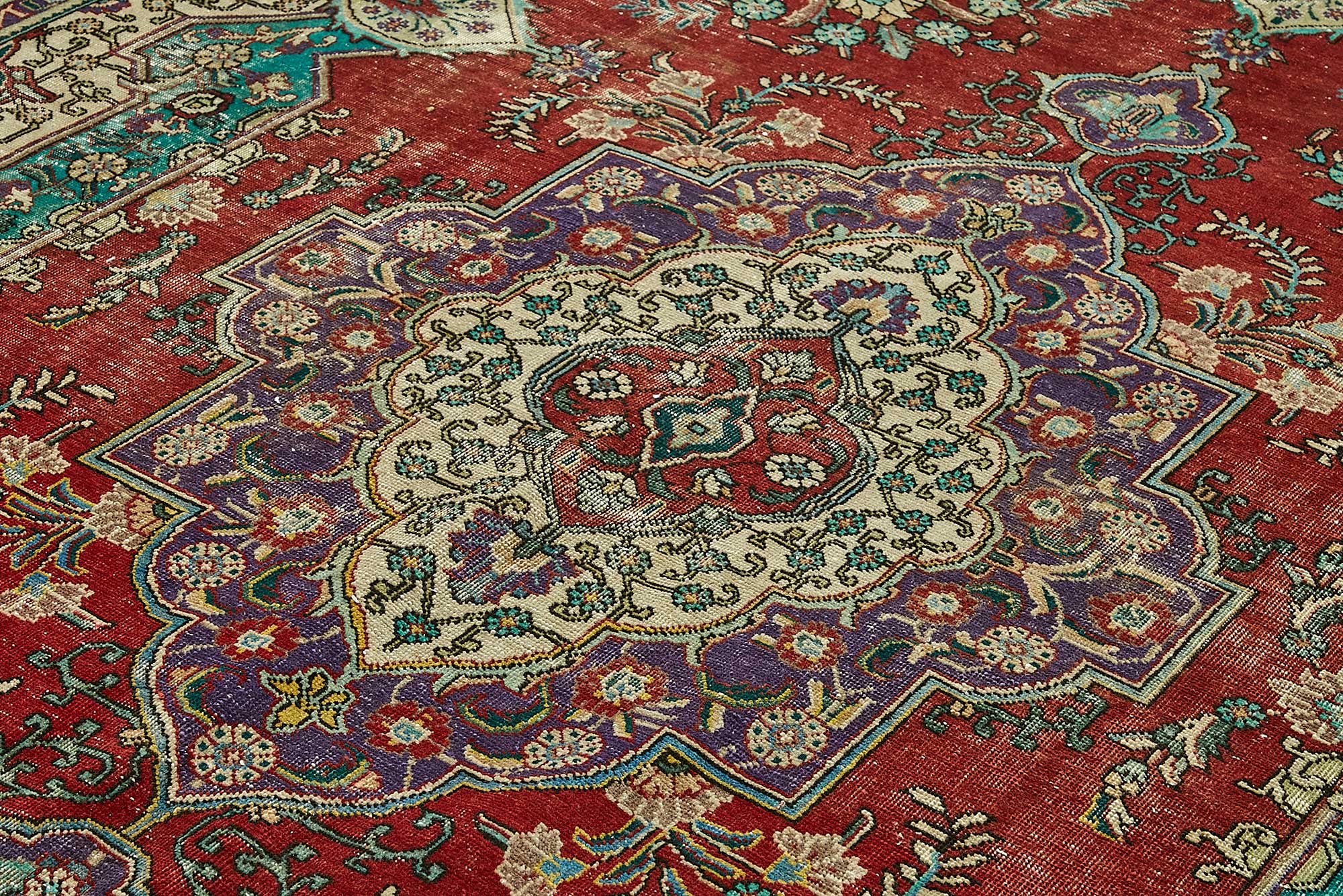10x13 Red Vintage Large Area Rug - 49754