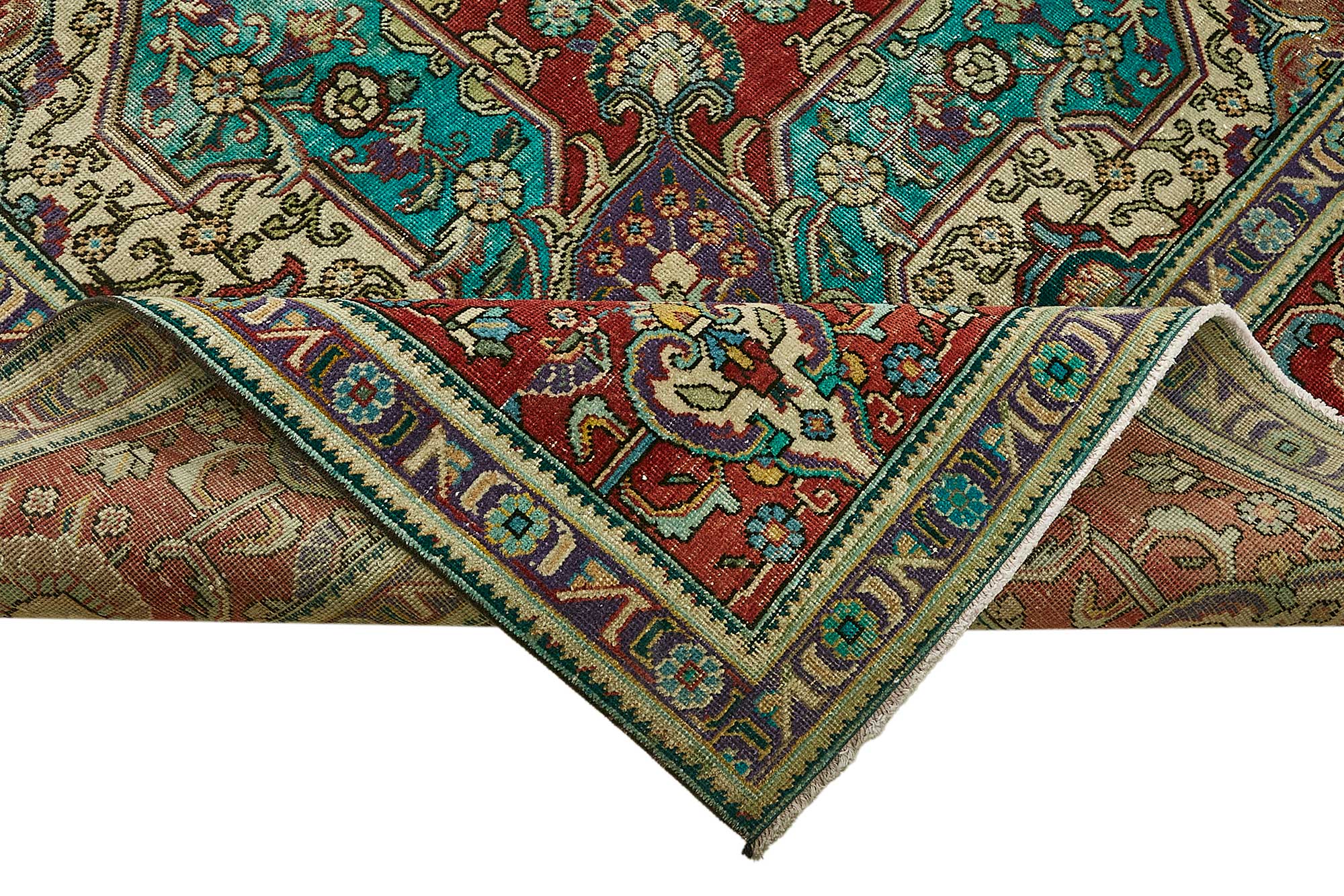 10x13 Red Vintage Large Area Rug - 49754