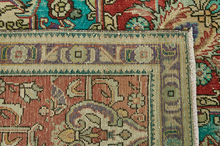 10x13 Red Vintage Large Area Rug - 49754