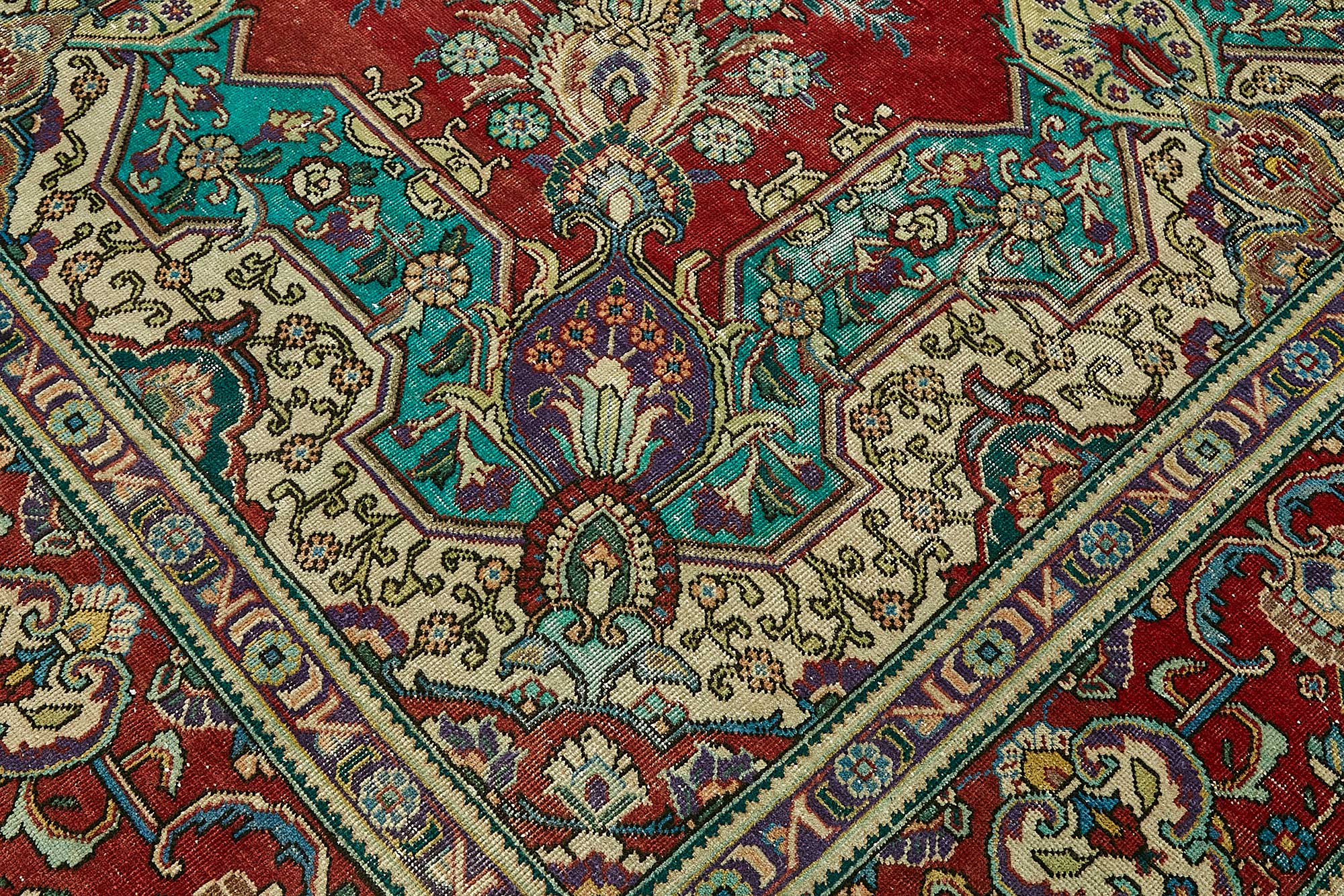 10x13 Red Vintage Large Area Rug - 49754