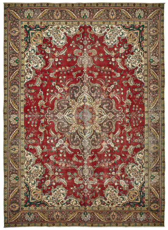 9x13 Beige Vintage Large Area Rug - 49755