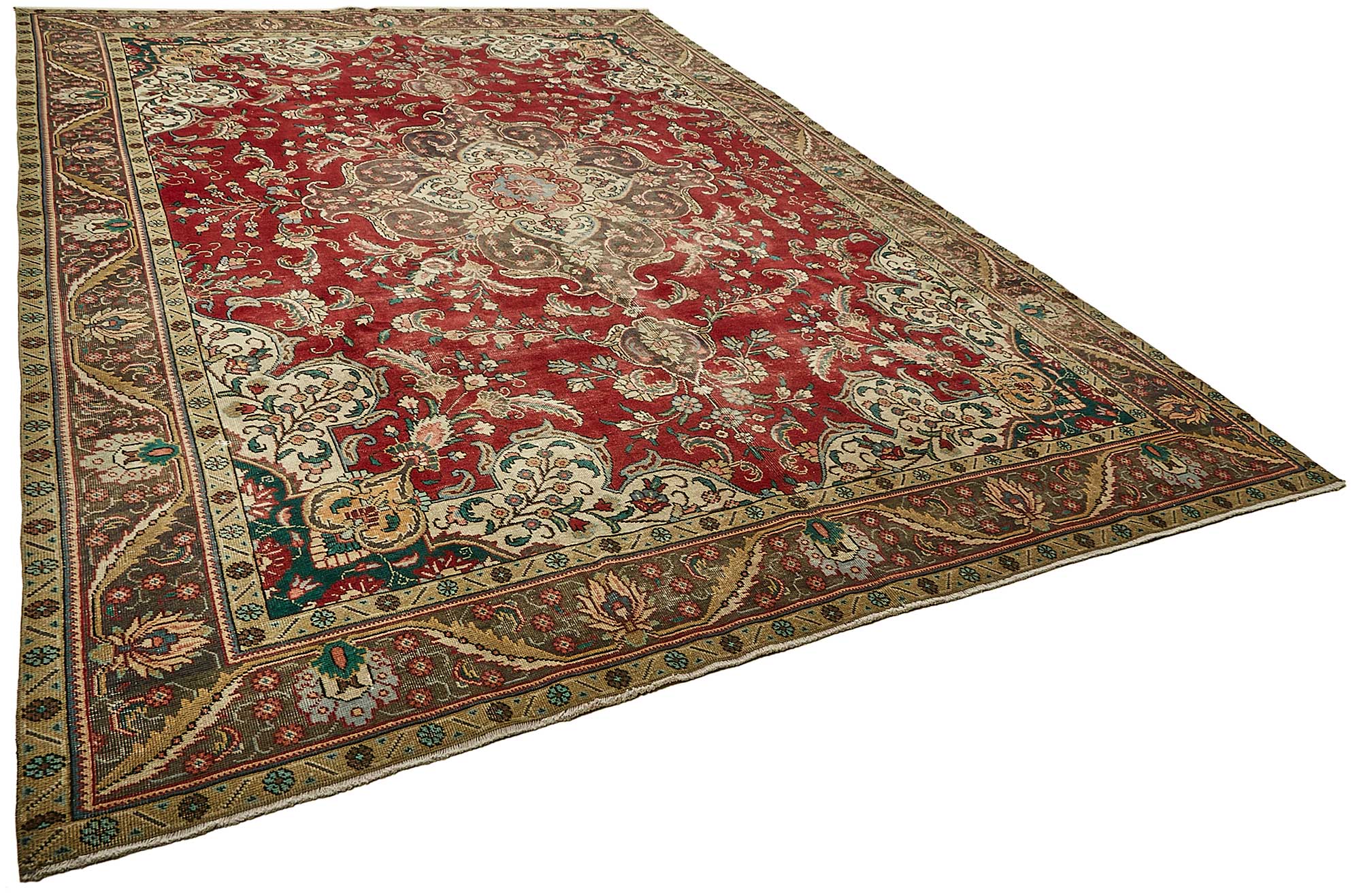 9x13 Beige Vintage Large Area Rug - 49755