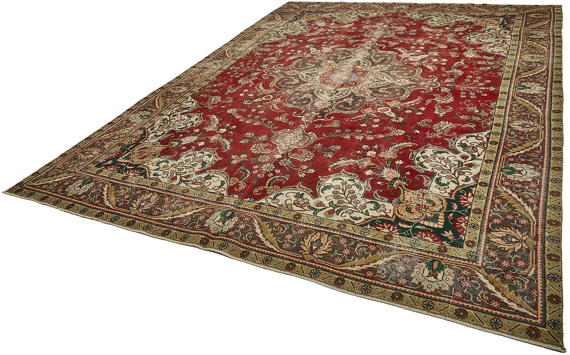 9x13 Beige Vintage Large Area Rug - 49755