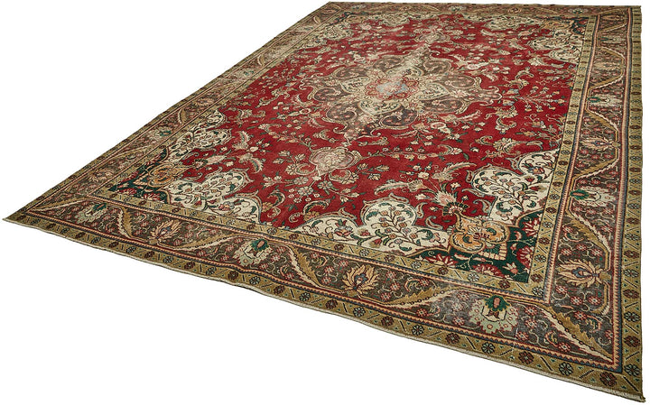 9x13 Beige Vintage Large Area Rug - 49755