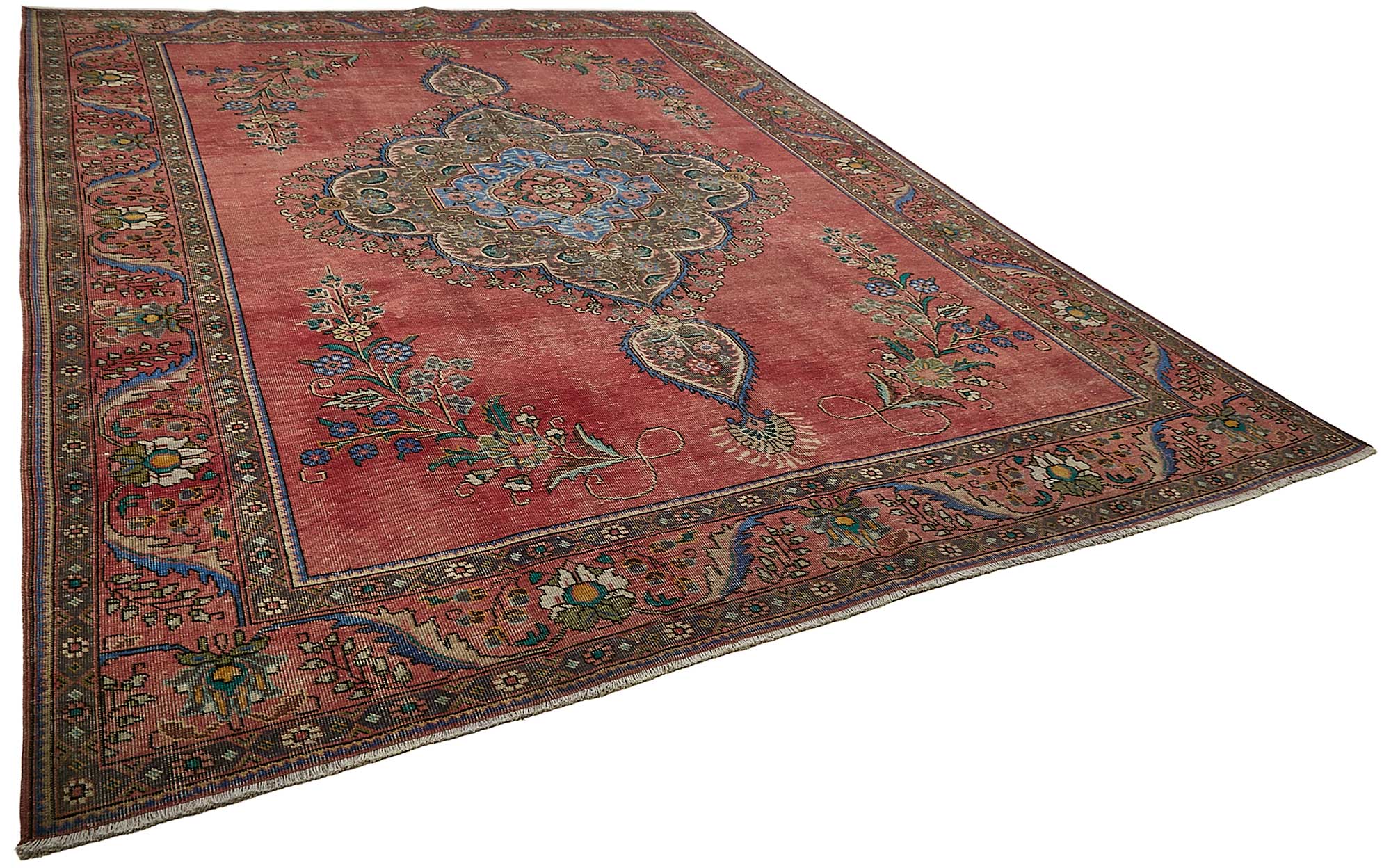 9x12 Red Vintage Large Area Rug - 49756