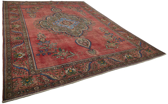 9x12 Red Vintage Large Area Rug - 49756