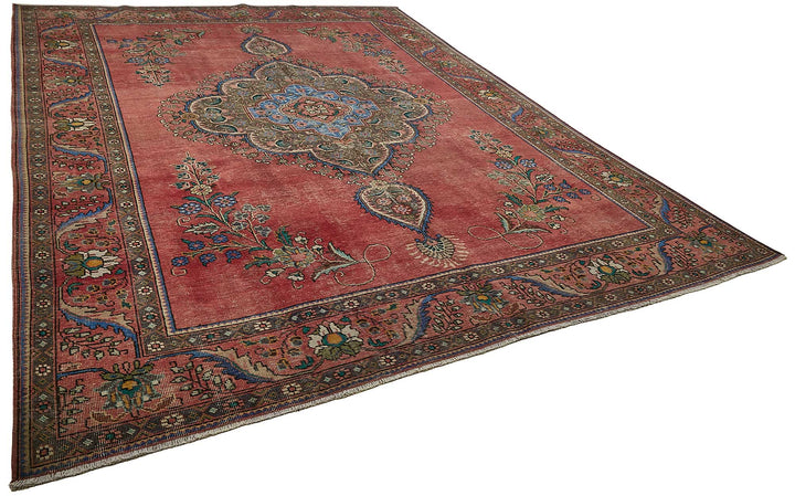 9x12 Red Vintage Large Area Rug - 49756