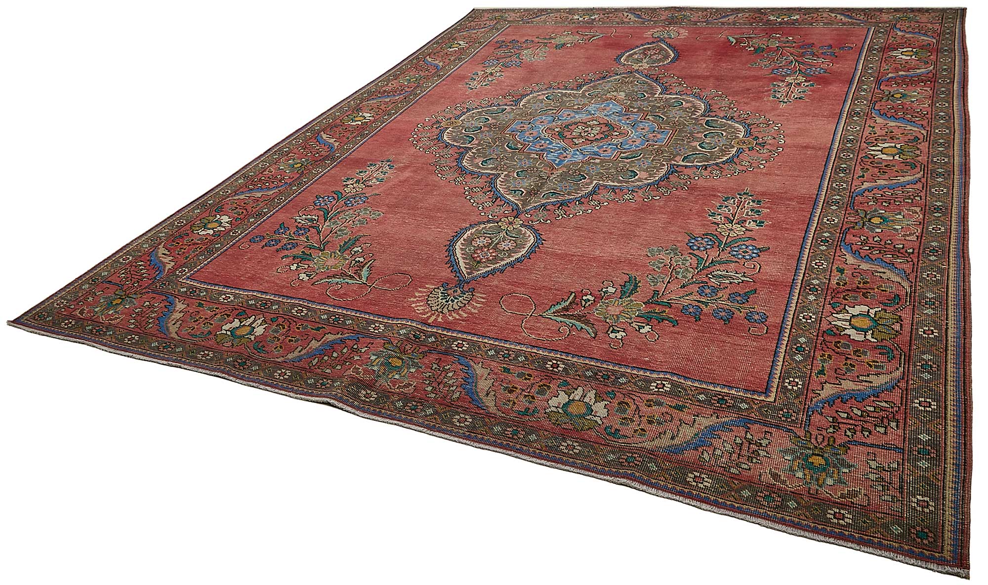 9x12 Red Vintage Large Area Rug - 49756