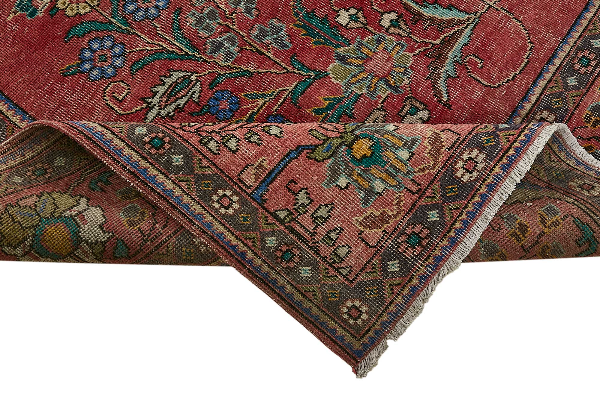 9x12 Red Vintage Large Area Rug - 49756