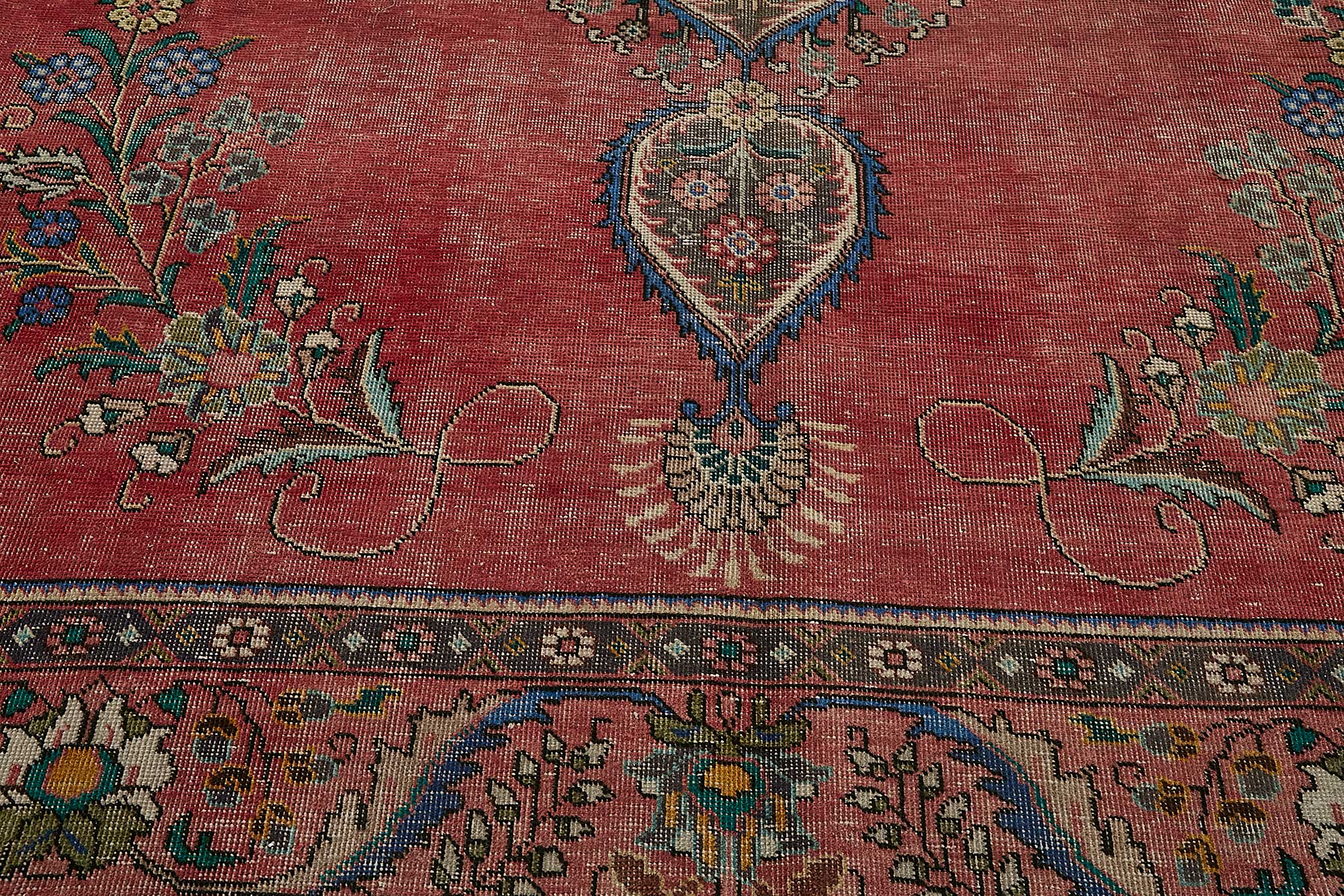 9x12 Red Vintage Large Area Rug - 49756