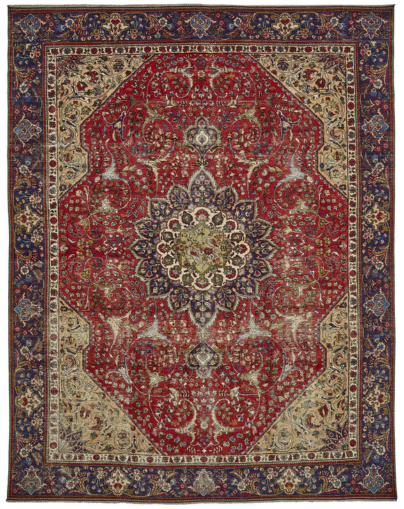 9x12 Red Vintage Large Area Rug - 49757
