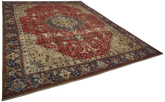 9x12 Red Vintage Large Area Rug - 49757