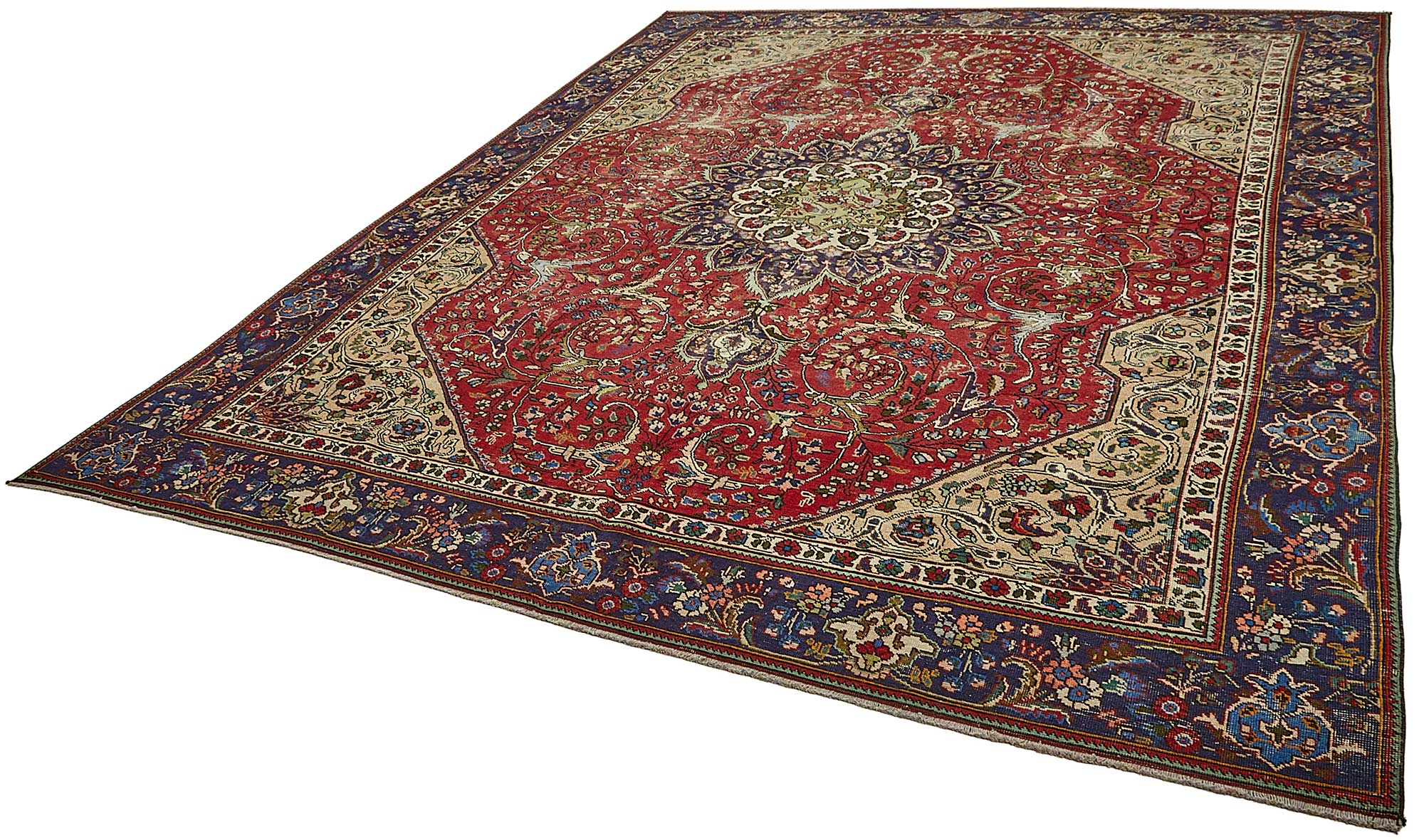9x12 Red Vintage Large Area Rug - 49757