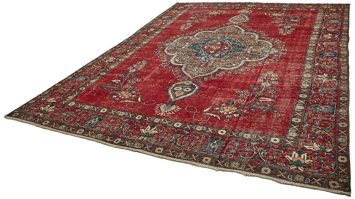 9x13 Red Vintage Large Area Rug - 49758