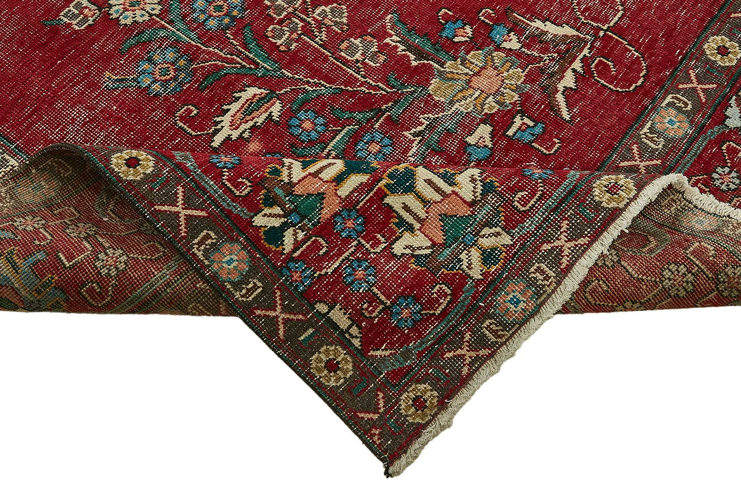 9x13 Red Vintage Large Area Rug - 49758