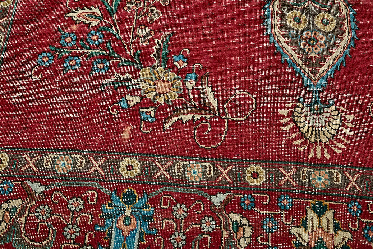 9x13 Red Vintage Large Area Rug - 49758