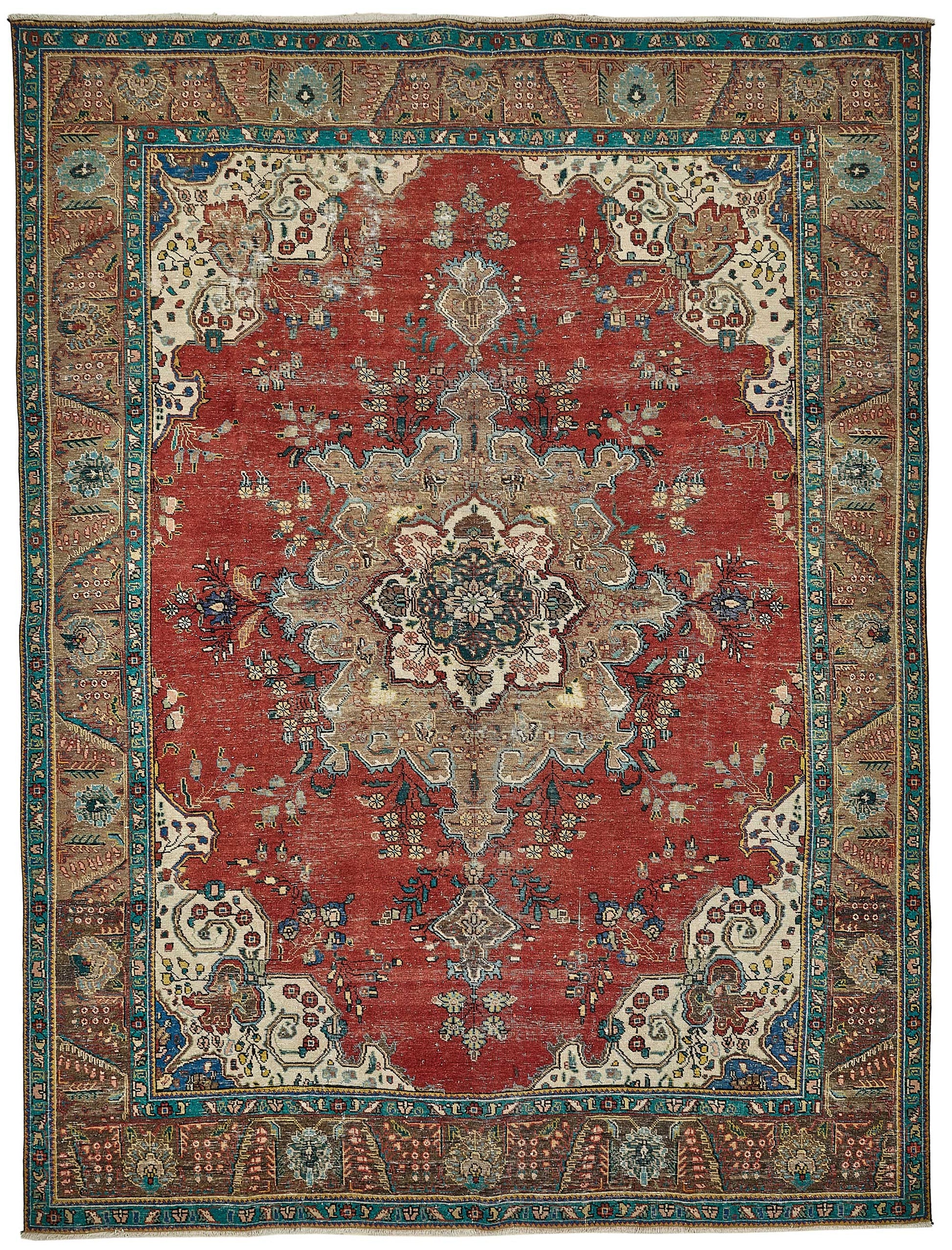 9x12 Red Vintage Large Area Rug - 49762