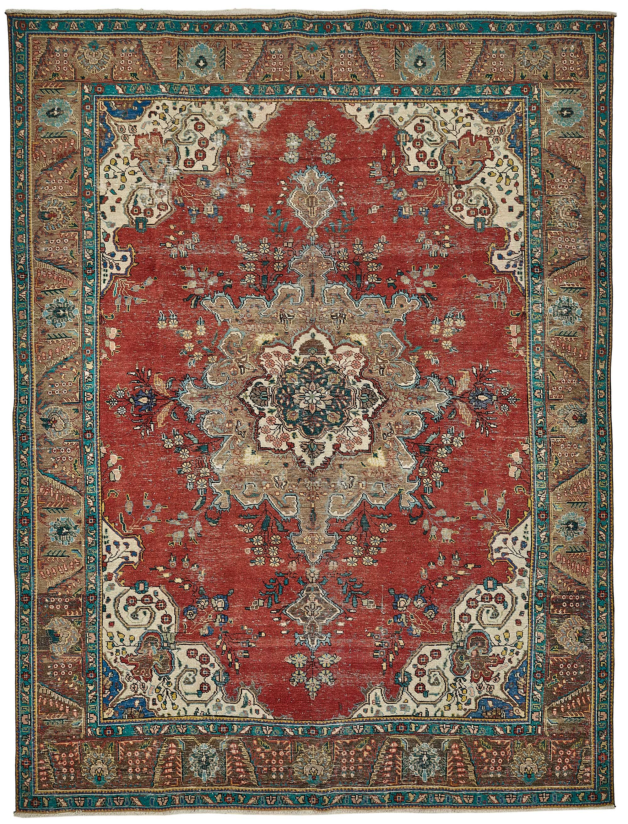 9x12 Red Vintage Large Area Rug - 49762