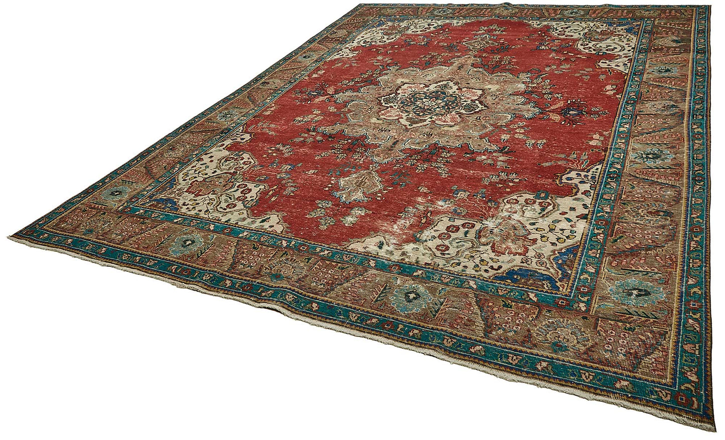 9x12 Red Vintage Large Area Rug - 49762