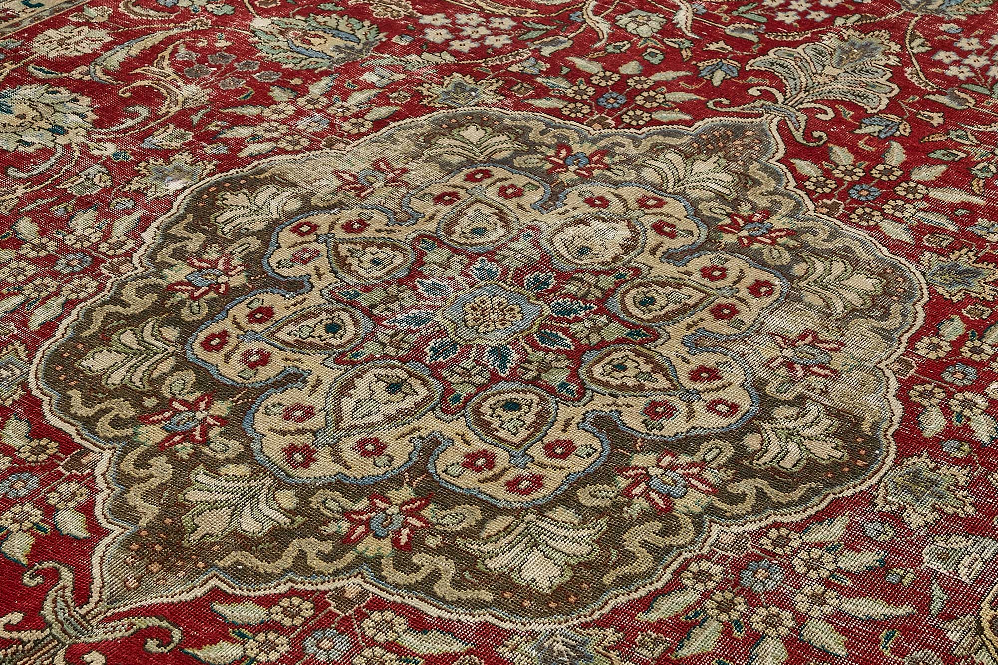 10x13 Red Vintage Large Area Rug - 49763