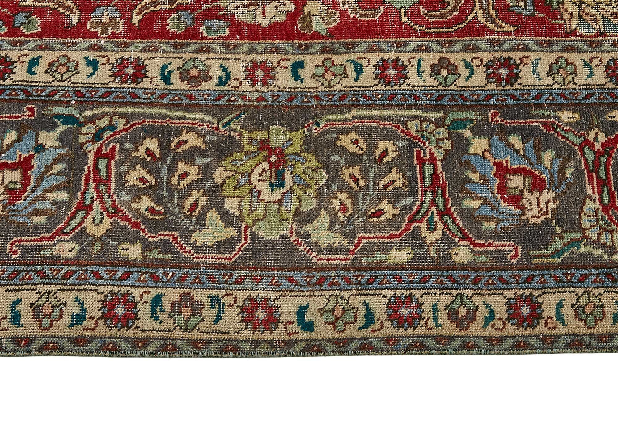 10x13 Red Vintage Large Area Rug - 49763