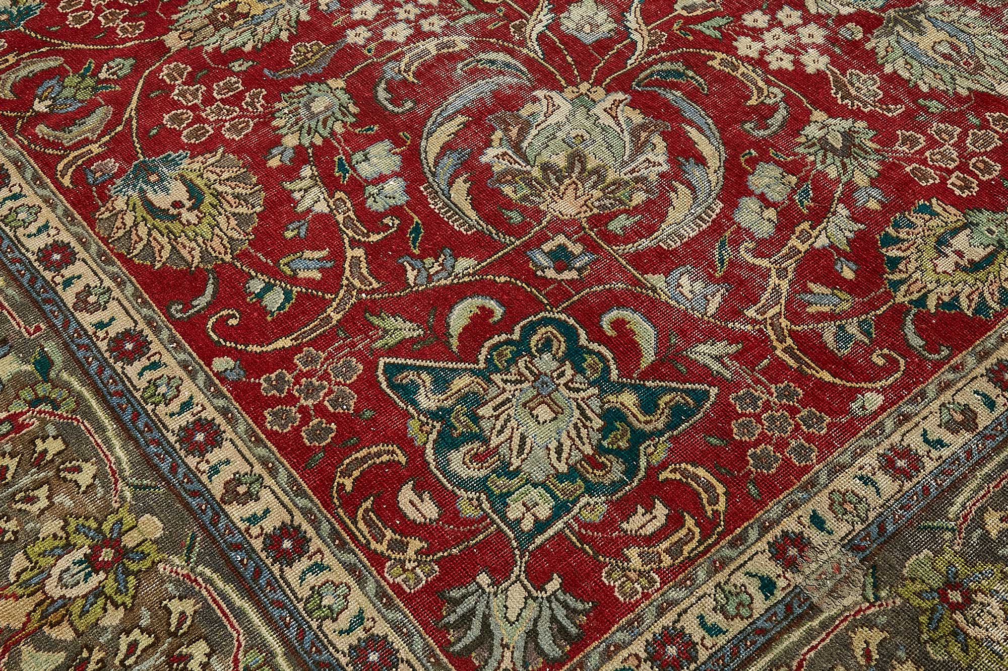 10x13 Red Vintage Large Area Rug - 49763