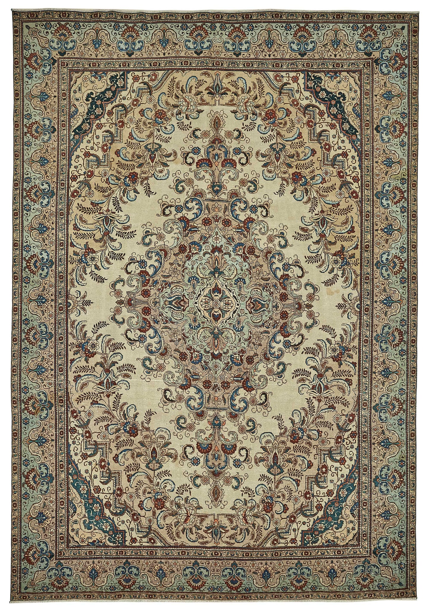 9x13 Beige Vintage Large Area Rug - 49764