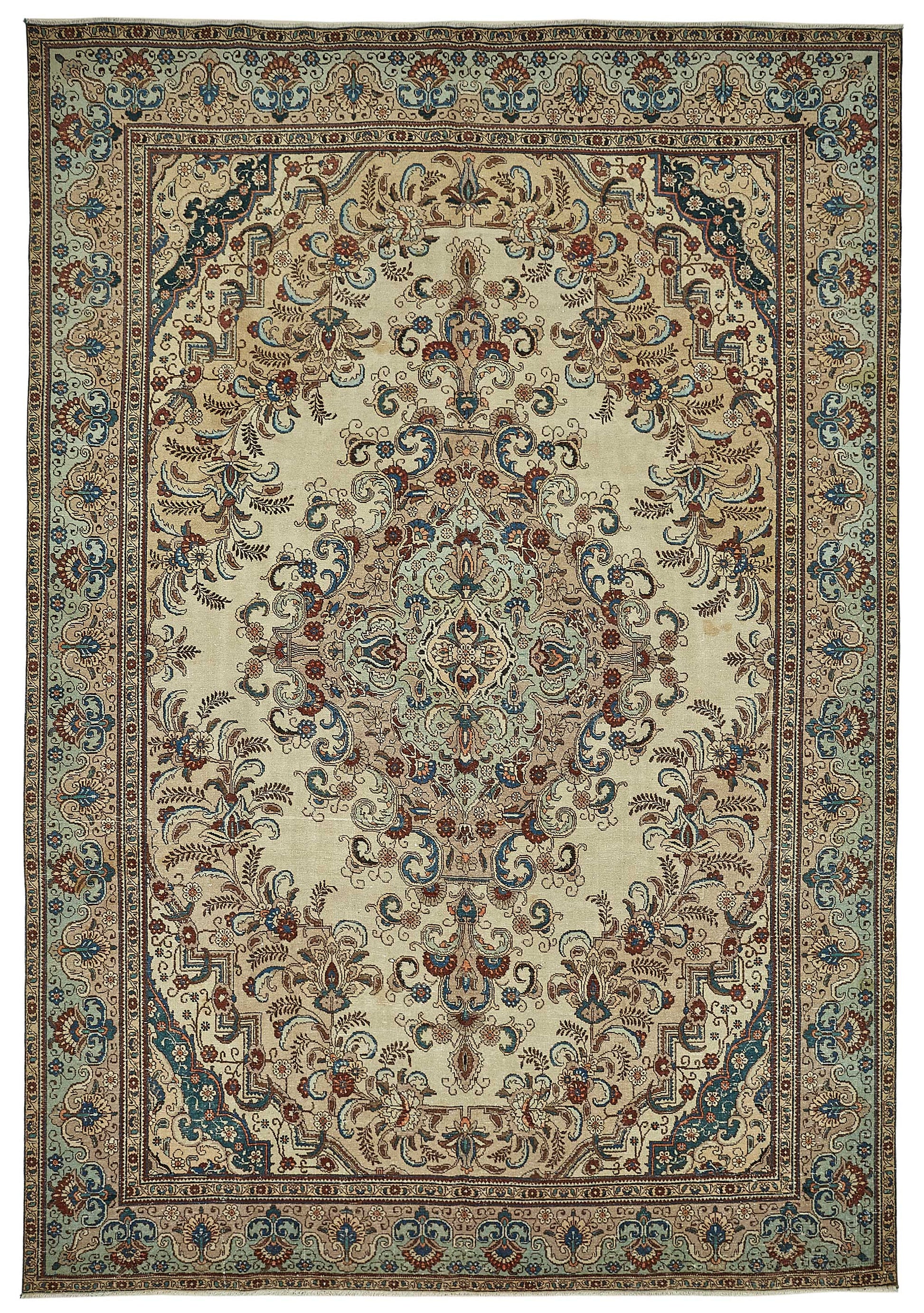 9x13 Beige Vintage Large Area Rug - 49764