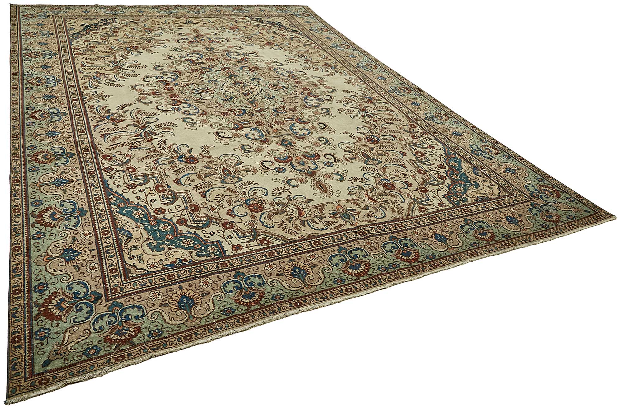 9x13 Beige Vintage Large Area Rug - 49764