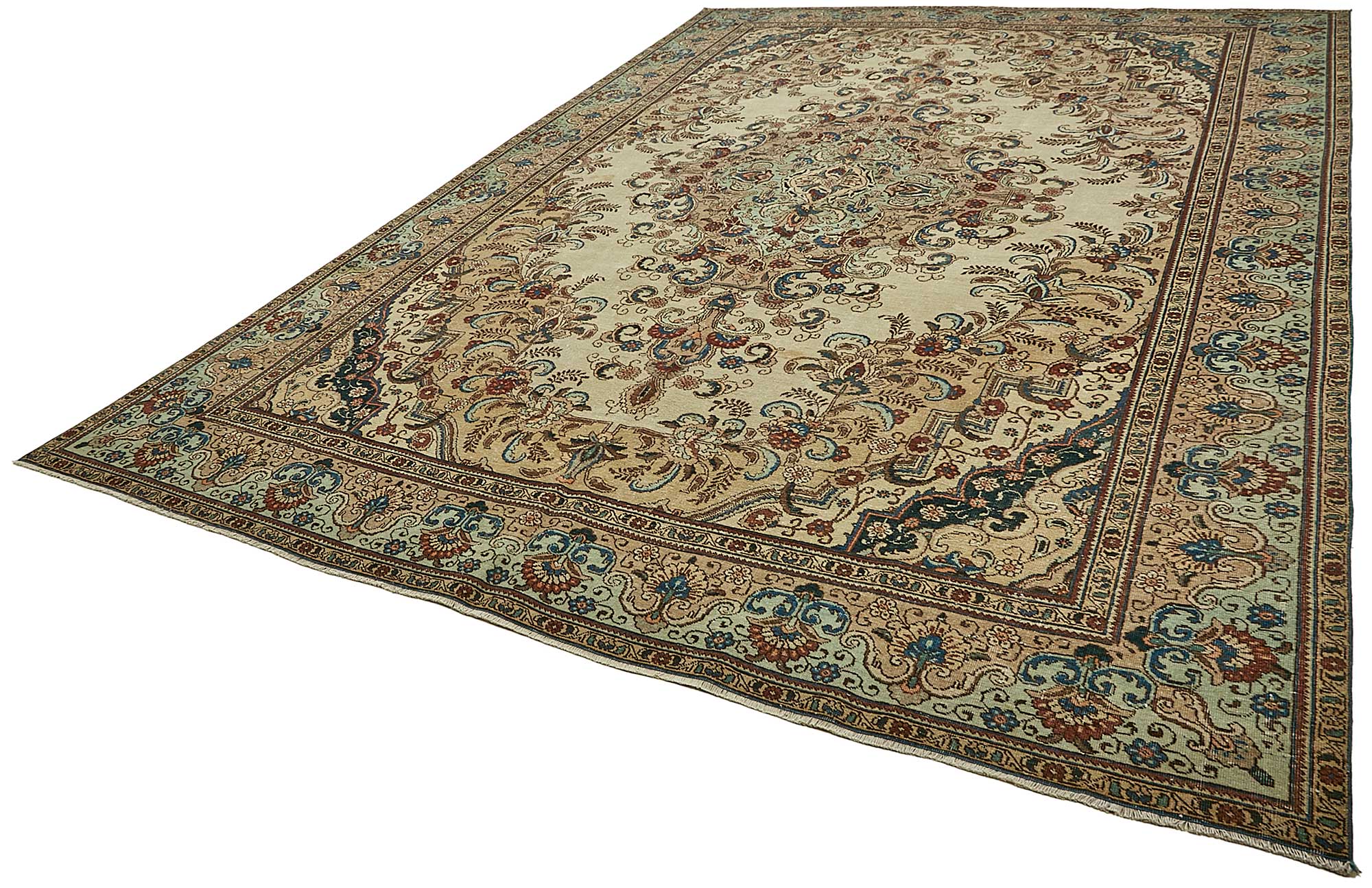9x13 Beige Vintage Large Area Rug - 49764